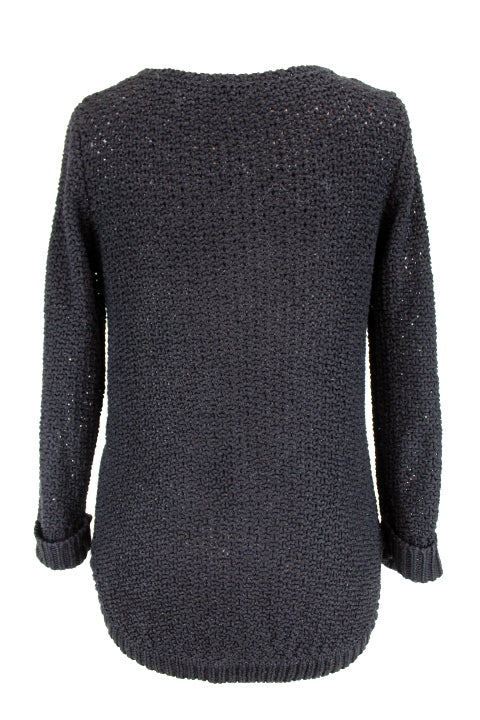 Pull noir métallisé Bréal taille 36