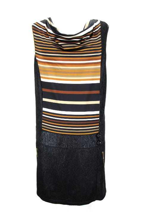 Robe à coupe droite et rayures Multiples taille 42 - friperie femmes, vêtements d'occasion, seconde mains