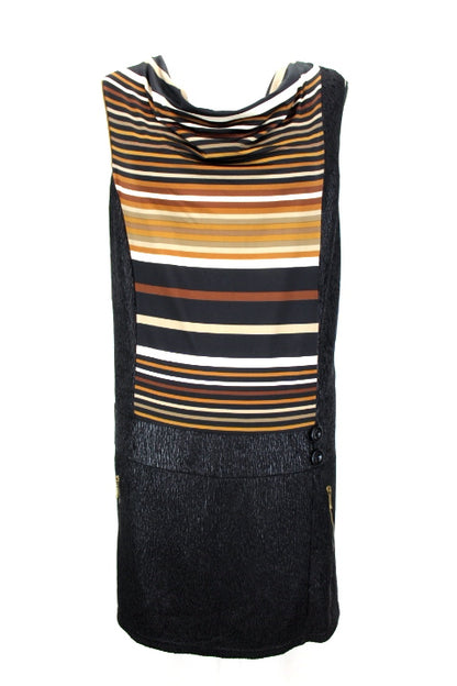 Robe à coupe droite et rayures Multiples taille 42 - friperie femmes, vêtements d'occasion, seconde mains