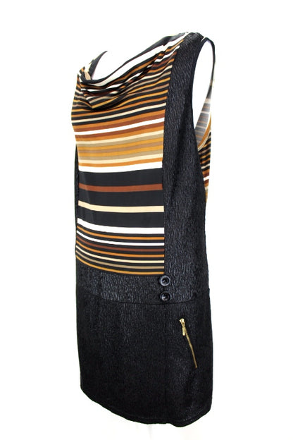 Robe à coupe droite et rayures Multiples taille 42