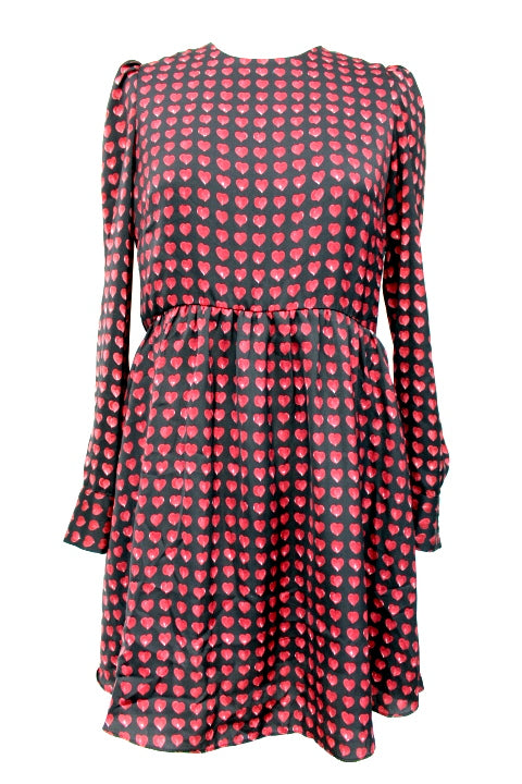Robe à motif cœur ZARA taille XS - seconde main - friperie