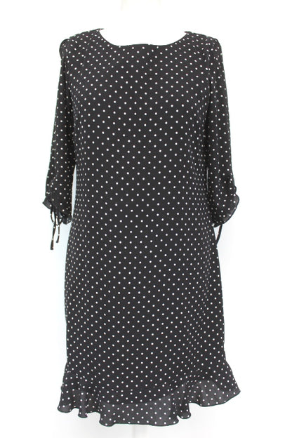 Robe à pois manches ouvertes Camaïeu taille M- vêtements d'occasion- friperie