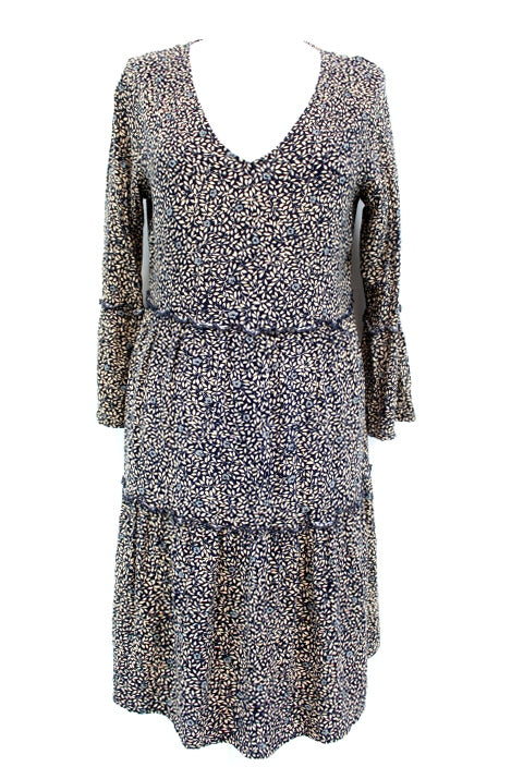 Robe ample et fleurie Jacqueline de Yong taille 36 - friperie femmes, vêtements d'occasion, seconde main