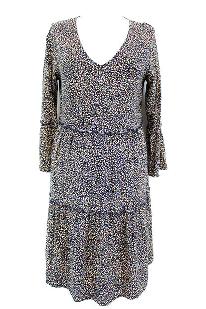 Robe ample et fleurie Jacqueline de Yong taille 36 - friperie femmes, vêtements d'occasion, seconde main