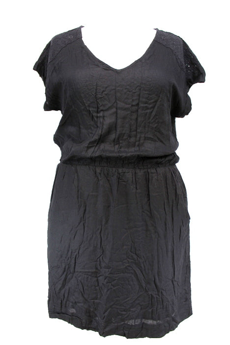 Robe avec poches et broderie anglaise Etam taille 42 - friperie femmes, vêtements d'occasion, seconde main