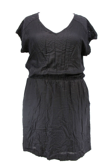Robe avec poches et broderie anglaise Etam taille 42 - friperie femmes, vêtements d'occasion, seconde main