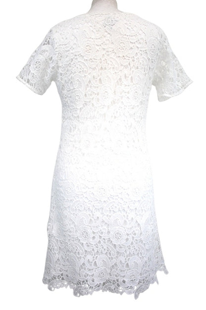Robe blanche dentelle Blanc du Nil taille 36