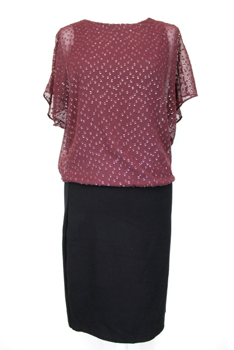 Robe bordeaux Esprit taille 36 friperie occasion seconde main