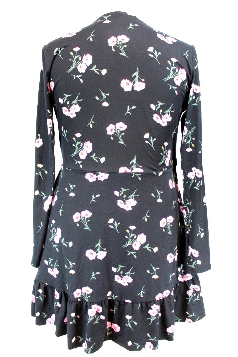 Robe cache-cœur fleurie et évasée - H & M - Taille L - Friperie - Seconde main
