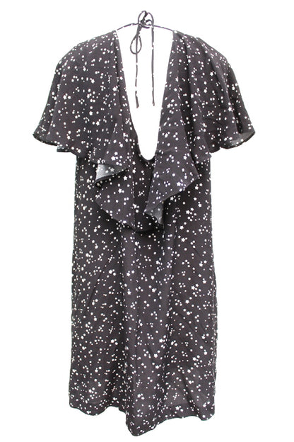 Robe décolletée en volant au dos (manches intégrées au volant) - ZARA taille 44 - Vêtement de seconde main - Friperie en ligne