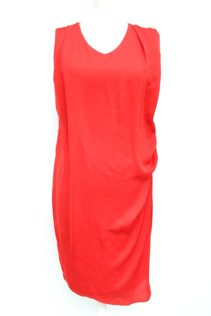 Robe droite plissée sur hanche gauche 1.2.3 Taille 38 - Vêtement de seconde main - Friperie en ligne