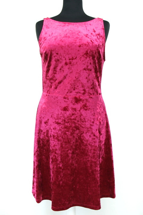 Robe en velours bordeaux divided taille 38 - friperie