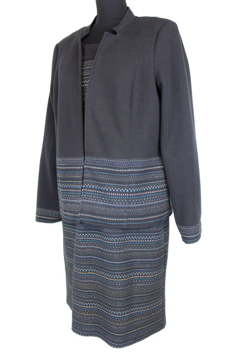 Robe et Veste à fines rayures Armand Thiéry taille 44