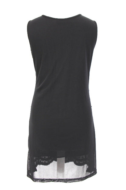 Robe fêtes à strass noirs Miss Lola taille 34-36