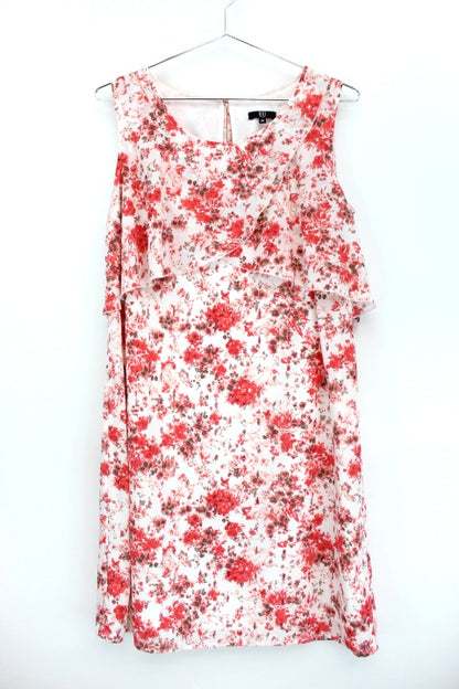 Robe fleurie col volanté Riu taille 38 - friperie femmes, vêtements d'occasion, seconde main