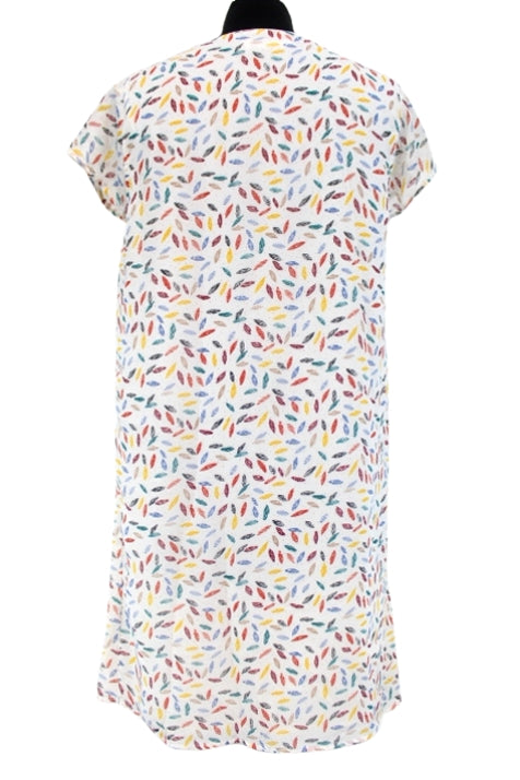 Robe fluide coupe droite et col V Majolica taille S