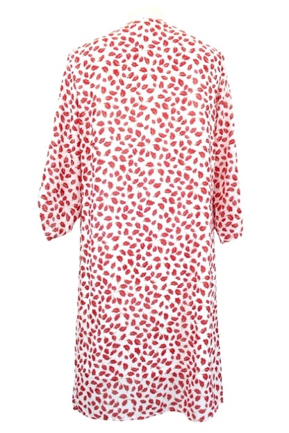 Robe fluide imprimée FLAMANT ROSE Taille M