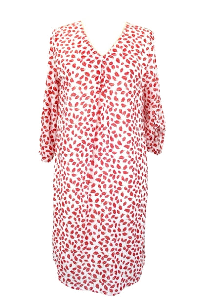 Robe fluide imprimée FLAMANT ROSE Taille M Orléans - Occasion - Friperie en ligne