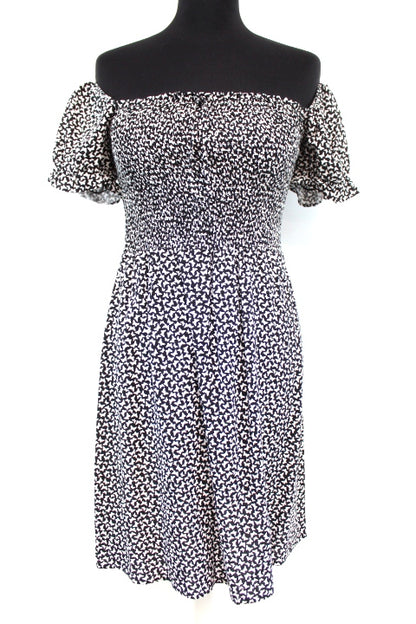 Robe froncée à épaules dénudées FB SISTER taille XS - seconde main - friperie