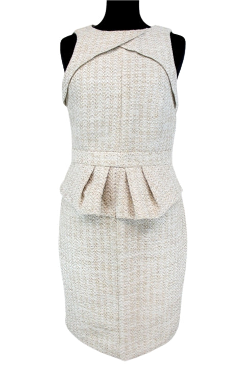 Robe habillée à volant Léa Lau taille 38 - friperie femmes, vêtements d'occasion, seconde main