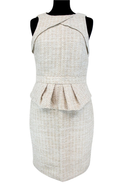 Robe habillée à volant Léa Lau taille 38 - friperie femmes, vêtements d'occasion, seconde main