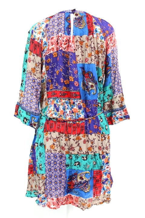 Robe imprimée manches longues PEACE + LOVE taille M