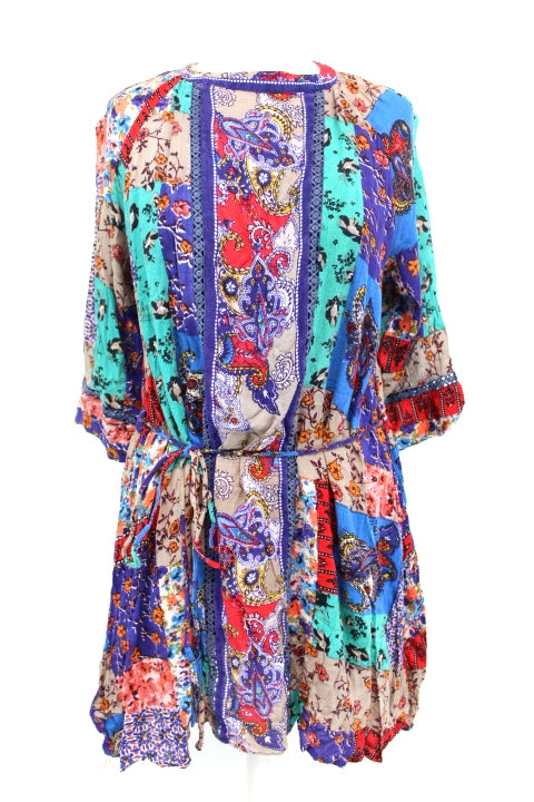 Robe imprimée manches longues PEACE + LOVE taille M Orléans - Occasion - Friperie en ligne
