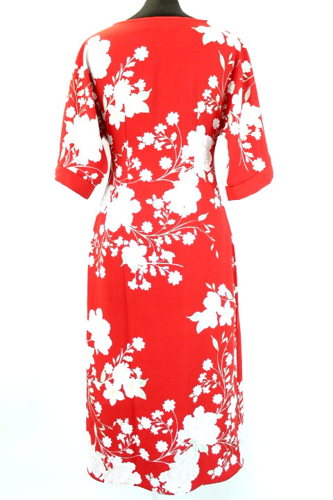 Robe longue cintrée sous poitrine et boutonnée de haut en bas TRUTH & FABLE taille XS - Vêtement de seconde main - Friperie en ligne