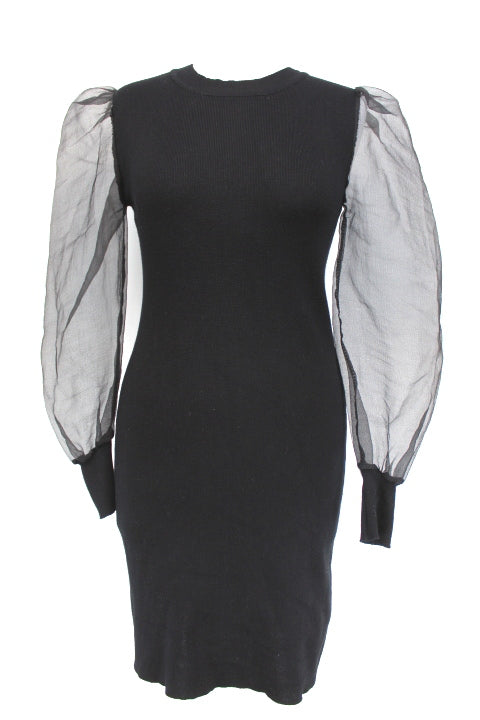 Robe manches bouffantes GIRACOO taille S M - friperie