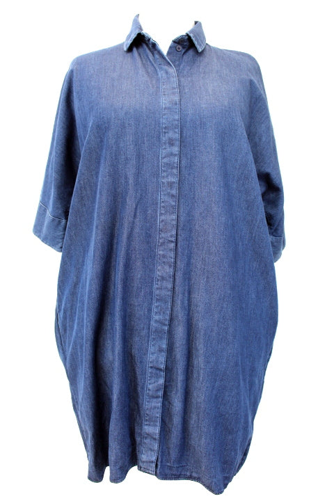 Robe over size en jeans COS taille XS Orléans - Occasion - Friperie en ligne