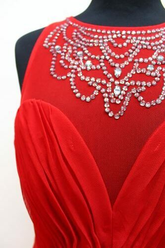 Robe rouge à strass Lipsy taille 40