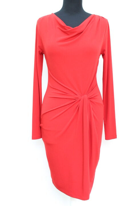 Robe rouge drapée Michael Kors taille XXS