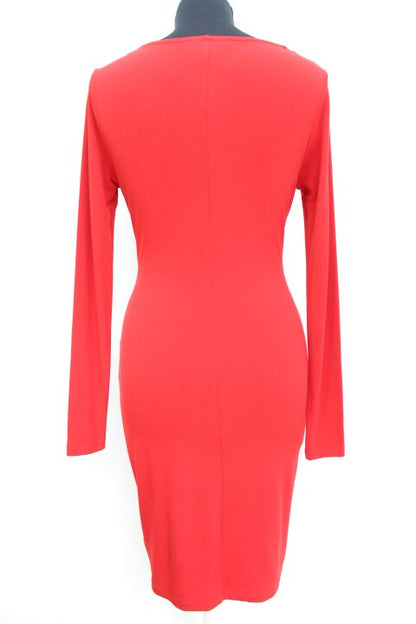 Robe rouge drapée Michael Kors taille XXS