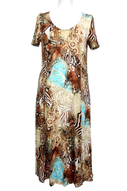 Robe stretch à mi- mollet BASLER Taille 40 Occasion - Friperie en ligne - Orléans