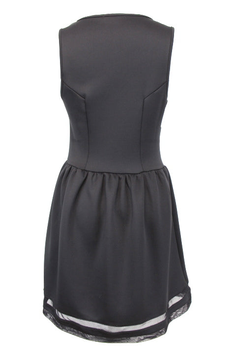 Robe stylée - Bas évasé et finition voilage - ETAM - Taille 38 - Friperie - Seconde main