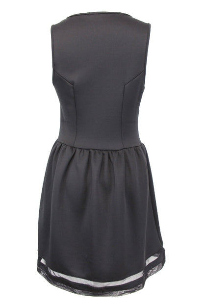 Robe stylée - Bas évasé et finition voilage - ETAM - Taille 38 - Friperie - Seconde main