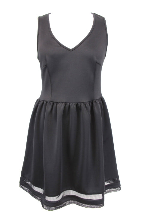 Robe stylée - Bas évasé et finition voilage - ETAM - Taille 38 - Friperie - Seconde main