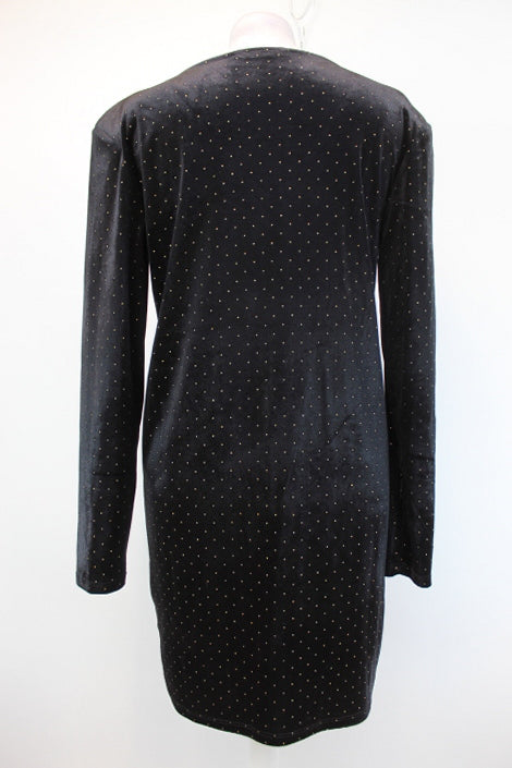 Robe velours à clous dorés Camaïeu taille 36