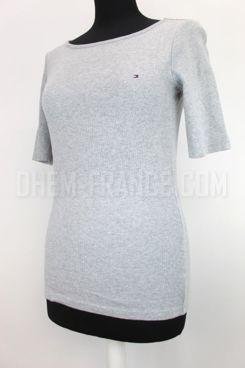 T-shirt gris Tommy Hilfiger taille 34