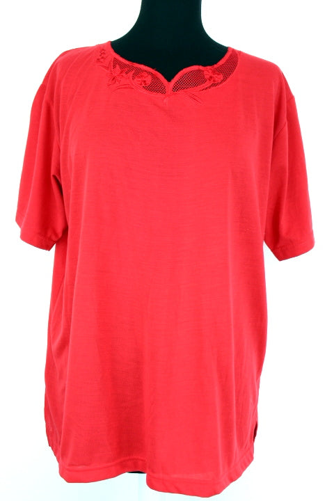 T. shirt basique à col fantaisie New Model taille 38 - friperie femmes, vêtements d'occasion, seconde main