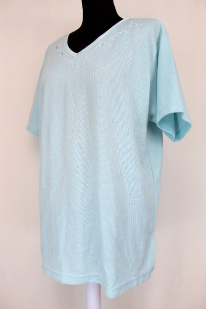 T. shirt bleu émeraude Carolyn Taylor taille 38