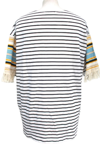 Tee-shirt à franges ZARA Taille 36 - Friperie seconde main