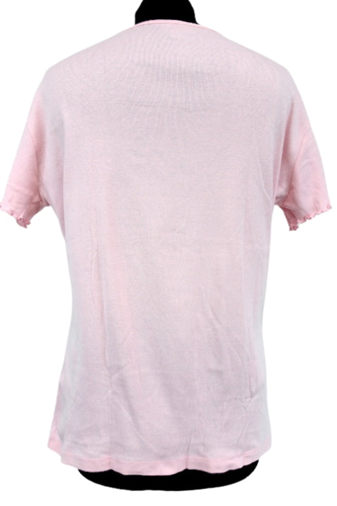 Tee-shirt avec broderie fantaisie Bleu Bonheur taille 42-44
