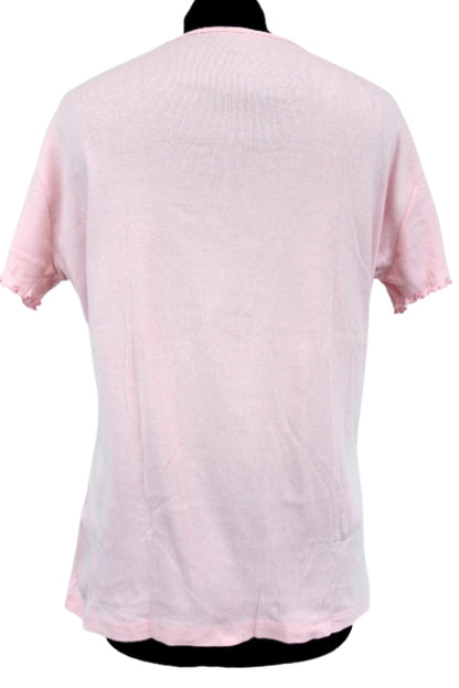 Tee-shirt avec broderie fantaisie Bleu Bonheur taille 42-44