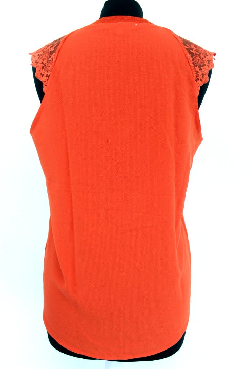 Tee-shirt col V et manches dentelle Peace n' Love taille S-M