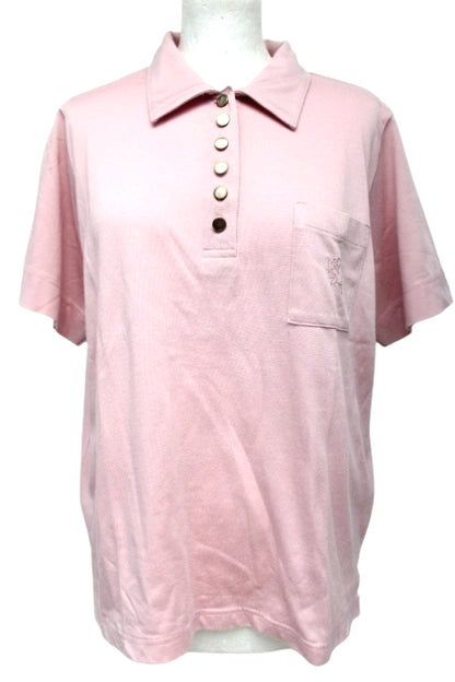 Tee-shirt effet polo avec de jolis boutons HAJO taille 42 - Vêtement de seconde main - Friperie en ligne