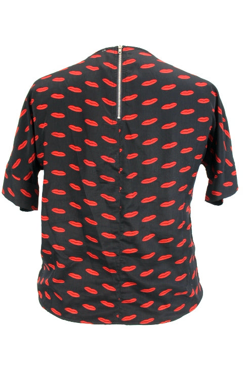 Tee-shirt imprimé avec volants devant Kling taille 3