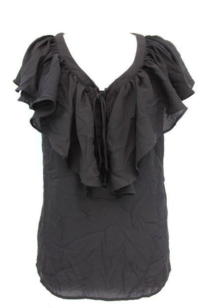 Top à volant Morgan taille 36 - friperie femmes, vêtements d'occasion, seconde main