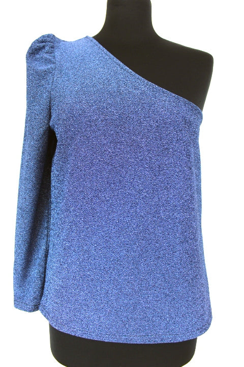 Top asymétrique manches longues Mim taille XL - friperie femmes, vêtements d'occasion, seconde main
