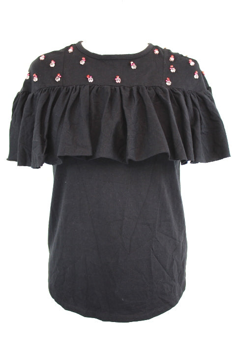 Top avec perles cousues Neuf MONOPRIX Taille 38 - Friperie seconde main